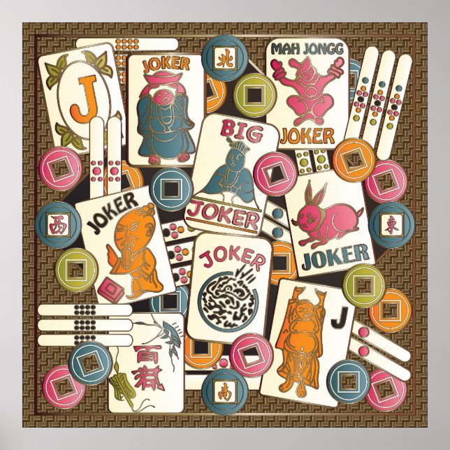 Poster Mah Jongg Jokers (Frente)