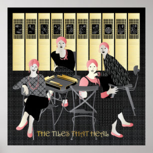 Poster Mah Jongg Os Azulejos Que Curam