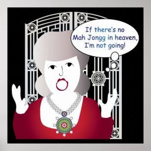 Poster Mah Jongg Sayings Heaven