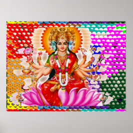 Póster Maha Laxmi: Deusa da Riqueza