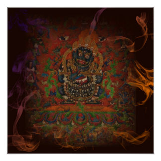 Póster Mahakala Do Budismo Tibetano