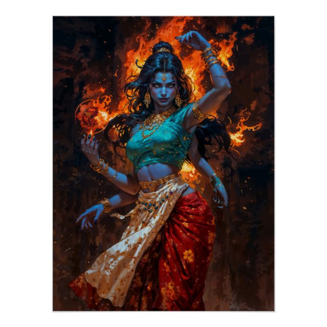 Póster Mahakali – O Fogo Vivo (Frente)