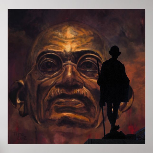 Póster Mahatma Gandhi (Frente)