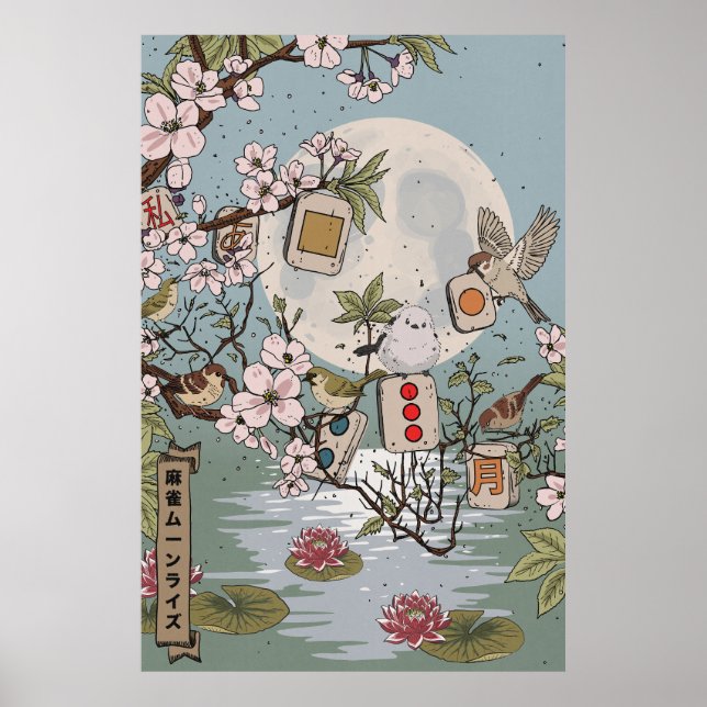 Poster Mahjong Luar da Lua (Frente)