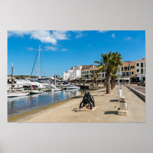 Poster Mahon harbor e paseo maritimo - Menorca, Espanha