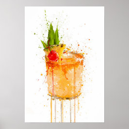 Poster Mai Tai Cocktail
