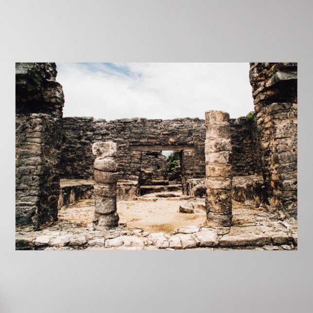 Póster Maias Ruínas Em Tulum, México (Frente)