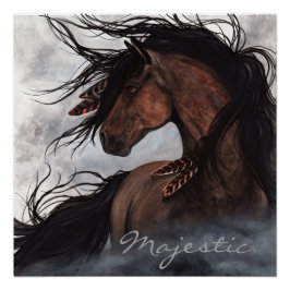 Póster Maiestoso Enfumaçado Horse por Bihrle Poster