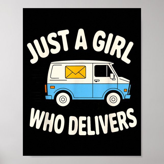 Poster Mail Lady Design For Women Girls Stal Worker Mail  (Frente)