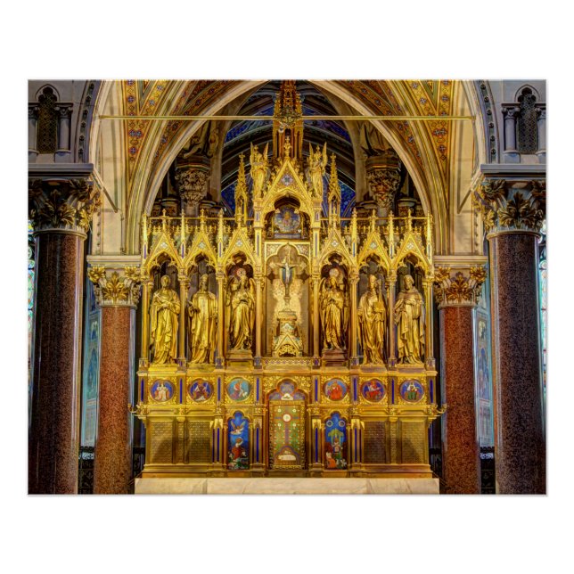 Póster Main Altar In Votivkirche, Viena, Áustria (Frente)