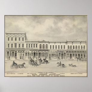 Póster Main St Woodland 2