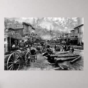 Poster Main Street DEADWOOD 1876
