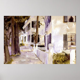 Poster Main Street, Nantucket, belas artes,