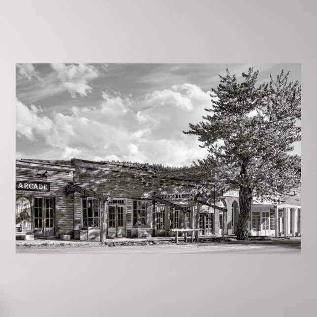 Poster Main Street - Virginia City Montana Ghost Town (Frente)