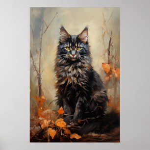 Poster Maine Coon cat