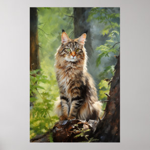 Poster Maine Coon cat