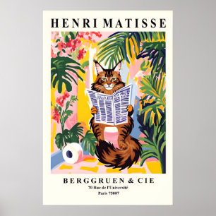 Poster Maine Coon no Banheiro Arte Impressa Banheiro Impr