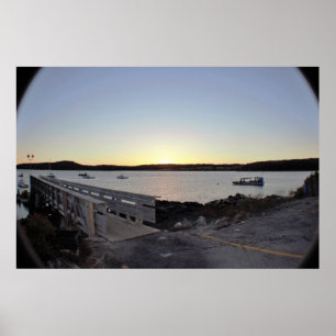 Póster Maine Dock Sunset
