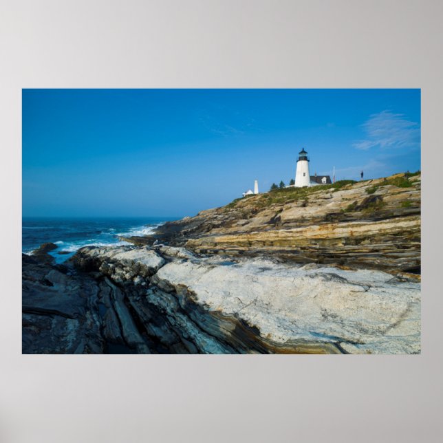Póster Maine, Pemaquid Point, Farol de Pemaquid Point (Frente)