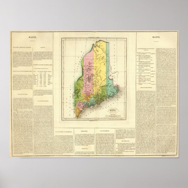 Poster Maine US (Frente)