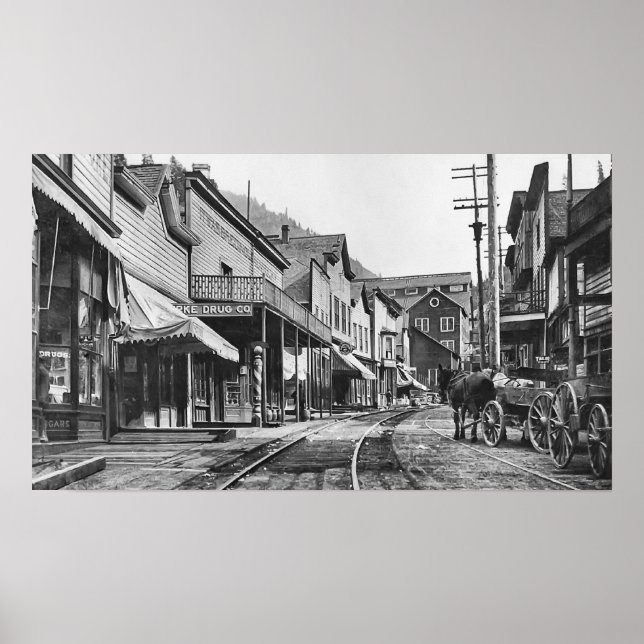 Póster Mainstreet Burke Ghost Town - Idaho (Frente)