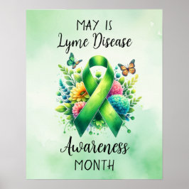 Poster Maio é Mês de Consciência da Doença de Lyme