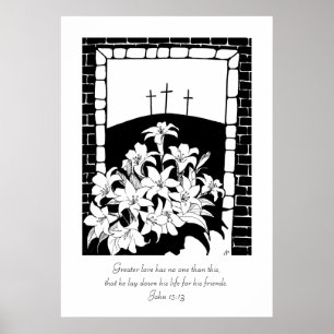 Póster "Maior amor" (15:13 de John)