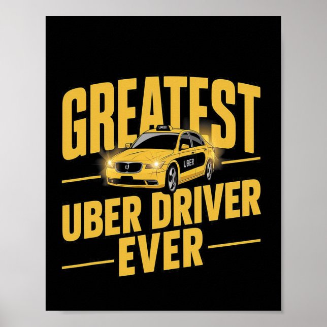 Poster Maior Driver De Uber Engraçado Com Driver De Uber  (Frente)