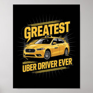 Poster Maior Driver De Uber Engraçado Com Driver De Uber 