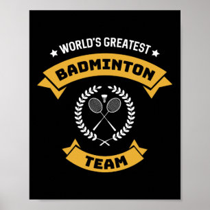 Poster Maior Equipe de Badminton do Mundo