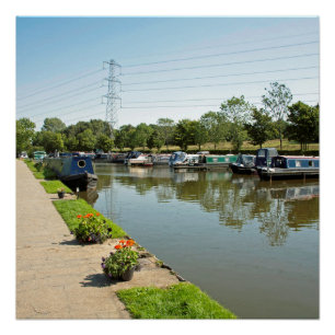 Póster Mais alto do Canal Macclesfield Poynton Cheshire