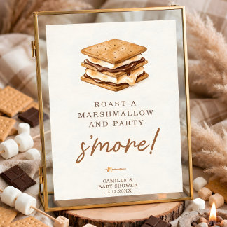 Poster Mais Amor para Tostar Barra de Smores Neutra