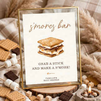 Poster Mais Amor para Tostar Barra Rústica de Smore
