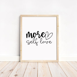 Poster Mais Amor Próprio - Motivacional Boho Minimalista