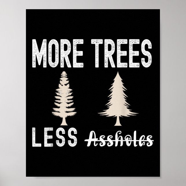 Poster Mais Árvores Menos Buracos Suéter Feio de Natal  (Frente)