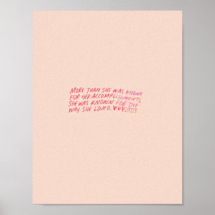 Póster mais do que era conhecida pelas suas realizações