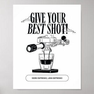 Poster Mais Espresso Menos Depresso