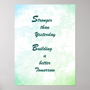 poster 'Mais forte que ontem'