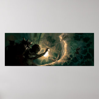 Póster Mais fundo e fundo no buraco do coelho