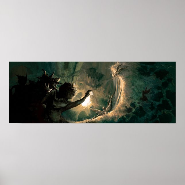 Póster Mais fundo e fundo no buraco do coelho (Frente)