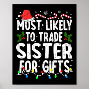 Poster Mais Gosta De Trocar Mães Da Família Xmas Irmã De 