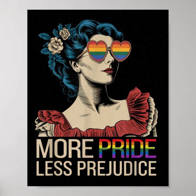 Poster Mais Orgulho Menos Orgulho de Preconceito Mês Lgbt (Frente)