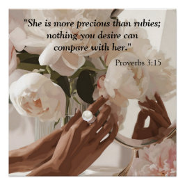 Póster "Mais Precioso Que Rubis"