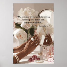 Poster "Mais Precioso Que Rubis"