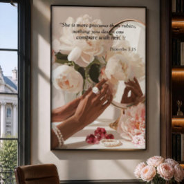 Poster “Mais Precioso que Rubis "