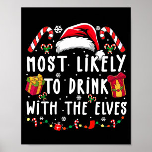 Poster Mais Propenso a Beber com os Elfos Bebida Elfa C