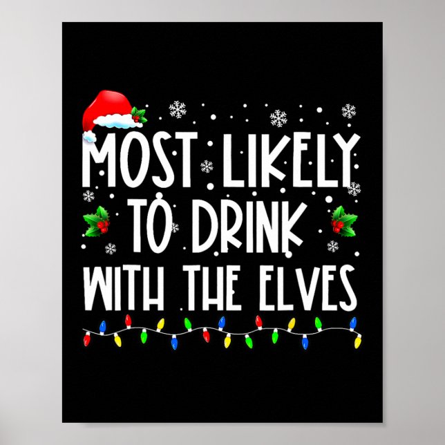 Poster Mais Propenso a Beber com os Elfos Família de Elfo (Frente)