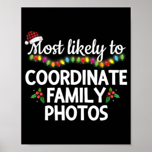 Poster Mais Propenso a Coordenar Fotos de Família que Com