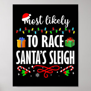 Poster Mais Propenso a Correr o Trenó do Papai Noel Diver