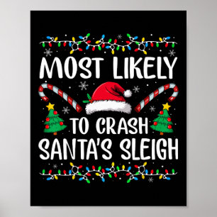 Poster Mais Propenso a Derrubar o Trenó do Papai Noel Fam